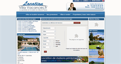 Desktop Screenshot of location-villa-vacances.fr